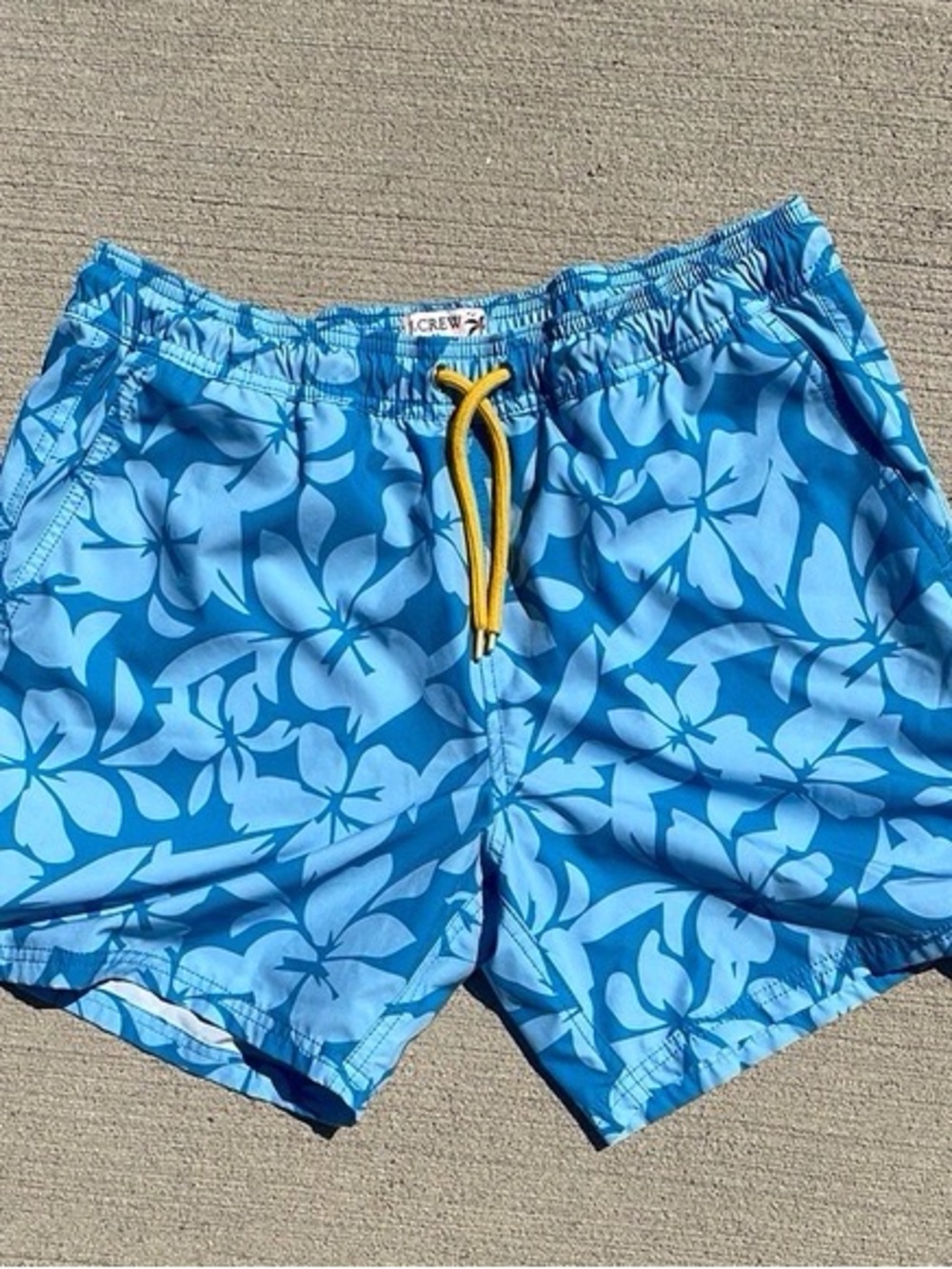 J.Crew Blue Floral Men's Swim Trunks